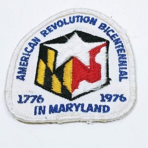 Vtg American Revolution Bicentennial In Maryland 1776-1976 Patch (b4d)
